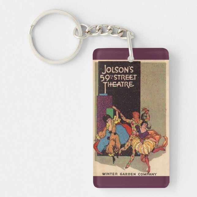 1923 Al Jolson’s Theatre playbill cover Key Ring (Front)