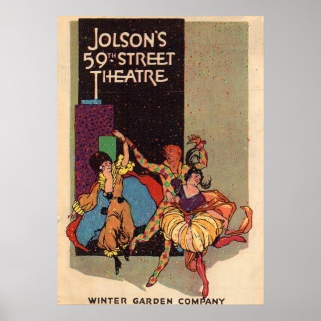 1923 Al Jolson’s Theatre playbill cover Poster (Front)