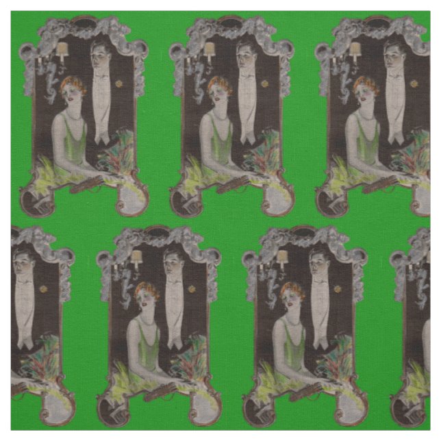 1923 Arrow collars and shirts ad print Fabric (Swatch)