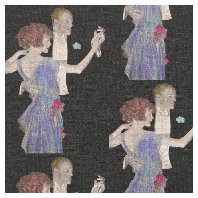 1923 Arrow J. C. Leyendecker ad print Fabric (Close Up)