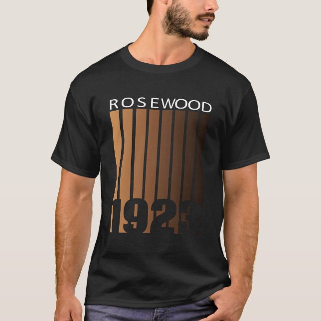 1923 Centennial Rosewood Massacre Black History T-Shirt (Front)