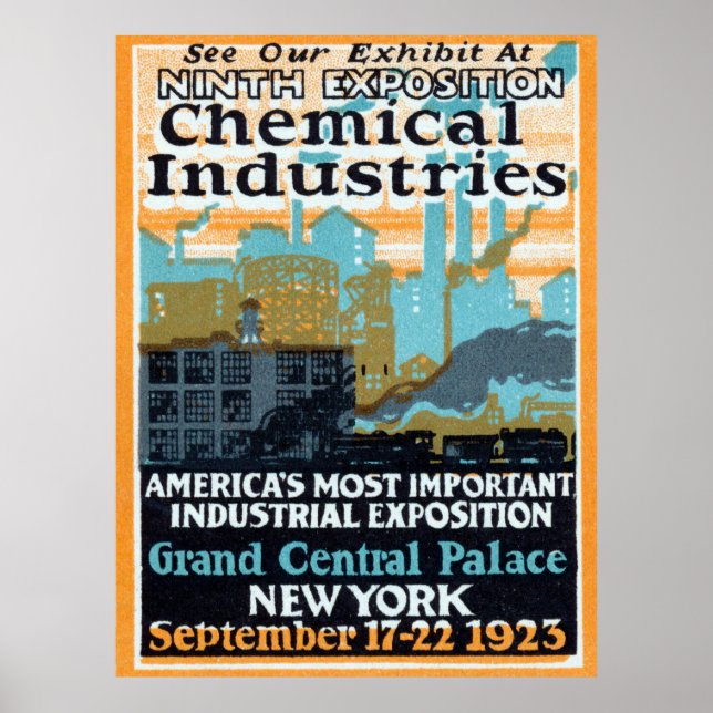 1923 Chemical Industry Exposition  Poster (Front)