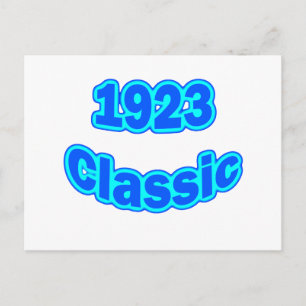 1923 Classic Blue Postcard