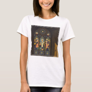 1923 Poster Of A Church With Stained Glass Window. T-Shirt