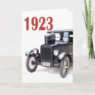 1923 TOURING CAR HOLIDAY CARD