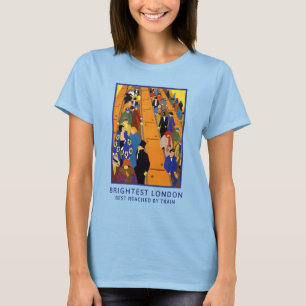 1924 British Art Deco Travel Horace Taylor Poster T-Shirt