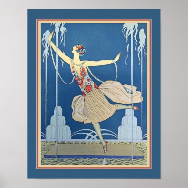 1924 George Barbier Art Deco Poster (Front)