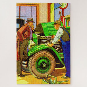 1924 Kelly Springfield balloon tires ad Jigsaw Puzzle