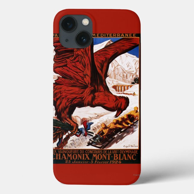 1924 Olympic Winter Games Poster Case-Mate iPhone Case (Back)