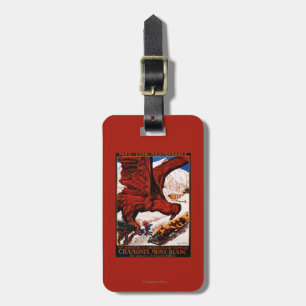 1924 Olympic Winter Games Poster Luggage Tag