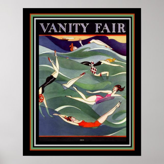 1924 Vanity Fair Deco Swimsuit Cover 16x20 Poster (Front)