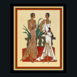 1925 Art Deco Fashion Print 16 x 20<br><div class="desc">Colorful,  Art Deco Fashion Print-16 x 20 ca 1925</div>