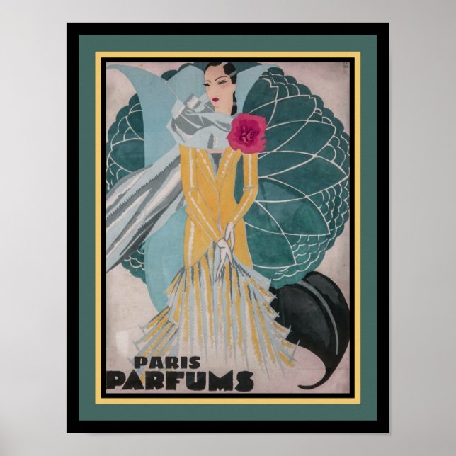 1925 Art Deco Paris Perfume Poster (Front)