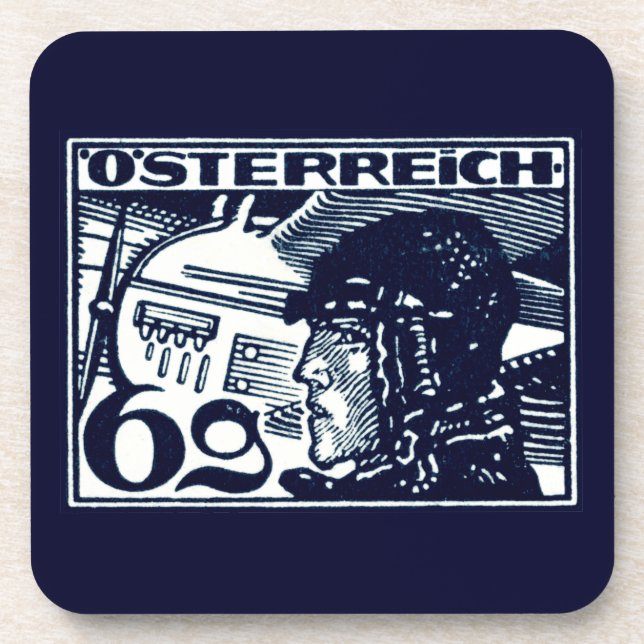 1925 Austrian Air Mail Coaster (Front)
