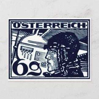 1925 Austrian Air Mail Postcard