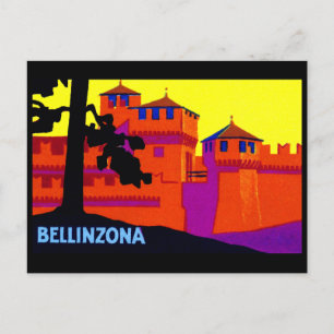1925 Bellinzona Switzerland Postcard