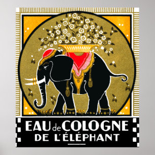 1925 Cologne De L'Elephant Poster