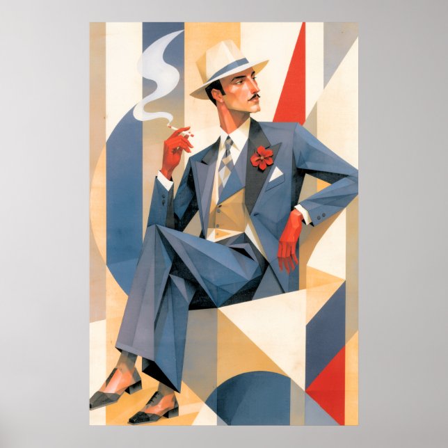 1925 Elegant Man Poster (Front)