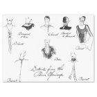 1925 French Fashions Tissue Paper