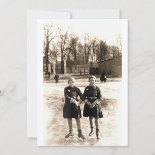 1925 Girlfriends Ice Skating