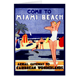 1925 Miami Beach Travel Poster