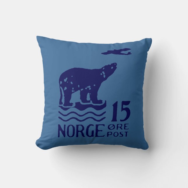 1925 Norwegian Polar Bear Cushion (Front)