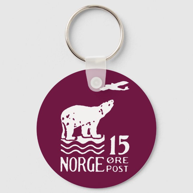 1925 Norwegian Polar Bear Key Ring (Front)