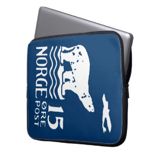 1925 Norwegian Polar Bear Laptop Sleeve