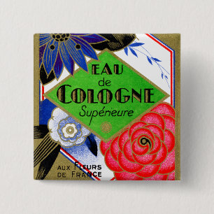 1925 Superieure Flowers of France perfume 15 Cm Square Badge