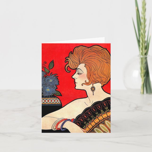 1925 woman note card (Front)