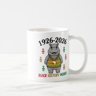 1926 2026 Black History Month Hippo Centennial Afr Coffee Mug