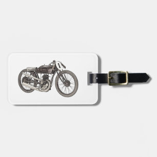 1926 Garelli Racing Motorcycle Luggage Tag