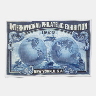 1926 International Philatelic Expo New York Tea Towel