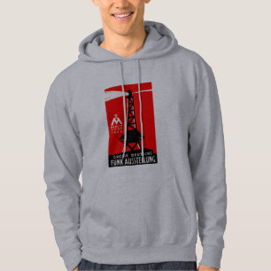 1926 Radio + Broadcasting Poster Hoodie