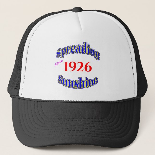 1926 Spreading Sunshine Trucker Hat (Front)