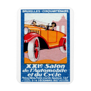 1927 Brussels Automotive Exposition Magnet