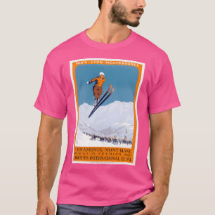 1927 Chamonix - Mont Blanc France Ski Championship T-Shirt