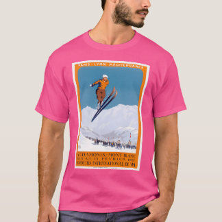 1927 Chamonix - Mont Blanc France Ski Championship T-Shirt