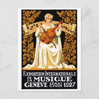 1927 International Music Festival Postcard