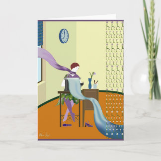 '1927TYPEWRITING' Greeting card