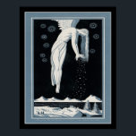 1928 Art Deco Snow Angel Poster<br><div class="desc">Art Deco Snow Angel print ca. 1928</div>