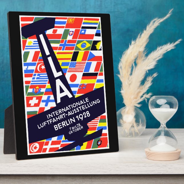 1928 International Air Show Plaque (Side)