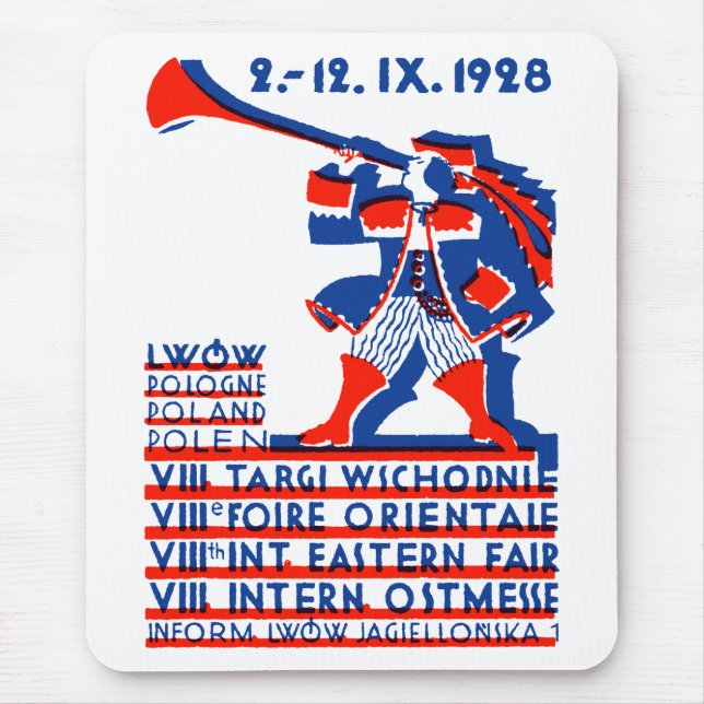 1928 Lwow Eastern International Fair Mouse Mat (Front)