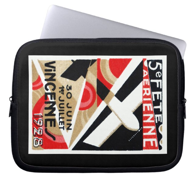 1928 Paris Air Show Laptop Sleeve (Front)