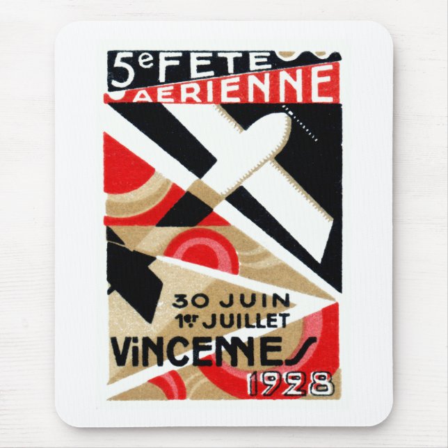 1928 Paris Air Show Mouse Mat (Front)
