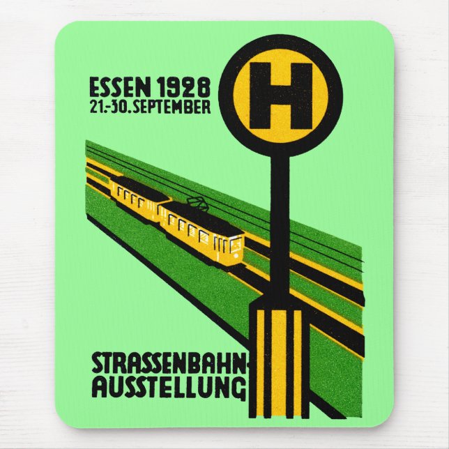 1928 Street Car Exposition Mouse Mat (Front)