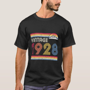 1928 Vintage Birthday Gift For Men Women Born In 1 T-Shirt