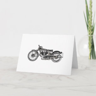 1929 Brough Superior Motorcycle Large Greeting Card