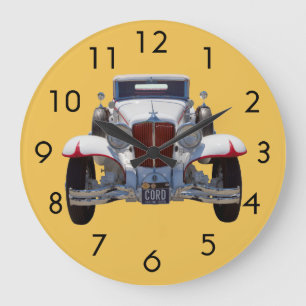 1929 Cord 6-29 Cabriolet Antique Car Large Clock