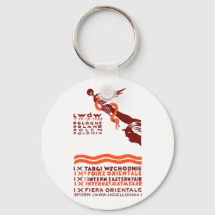 1929 Lwow Eastern International Fair Key Ring